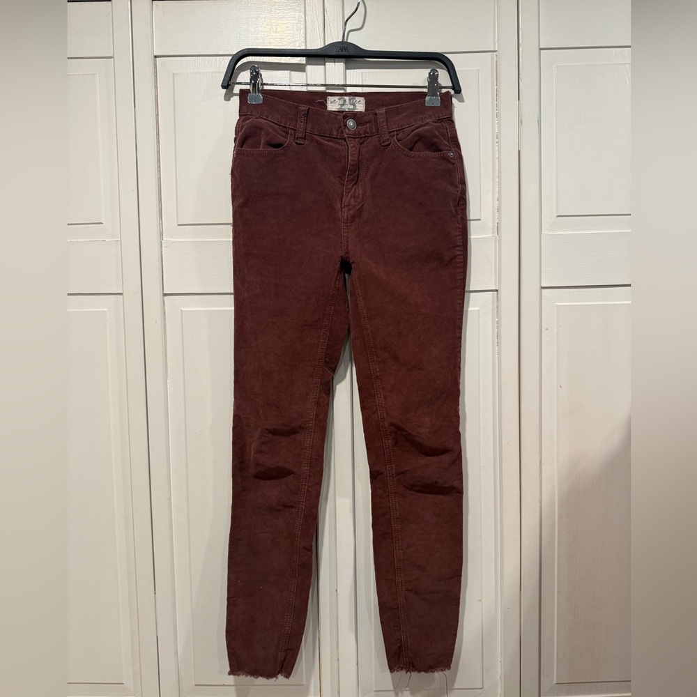 Free people corduroy skinny jeans size 25 like new